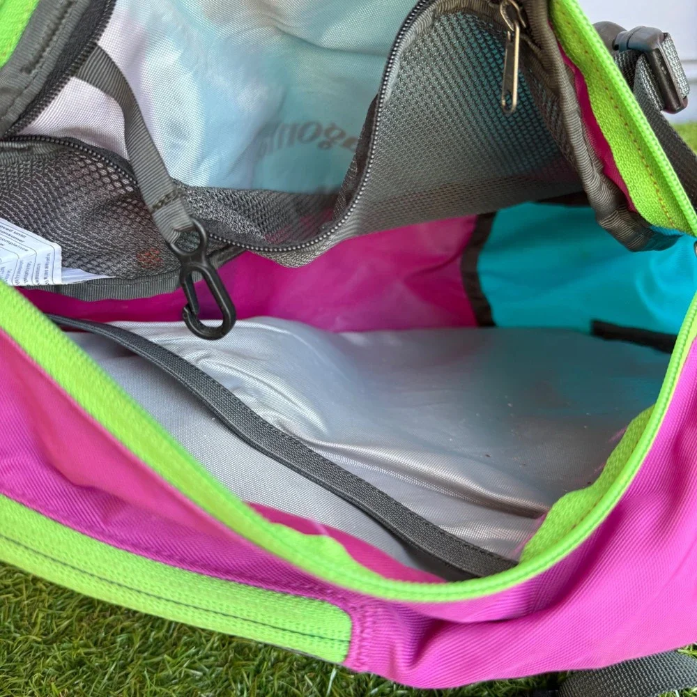 Vtg Patagonia Atom Sling 8L Backpack Bag Pink Teal Lime Colorblock Gorpcore